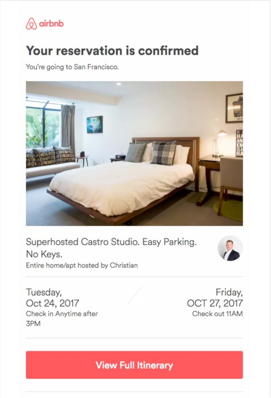 Confirmation email best practices and examples confirmation email air bnb - Confirmation email best practices and examples