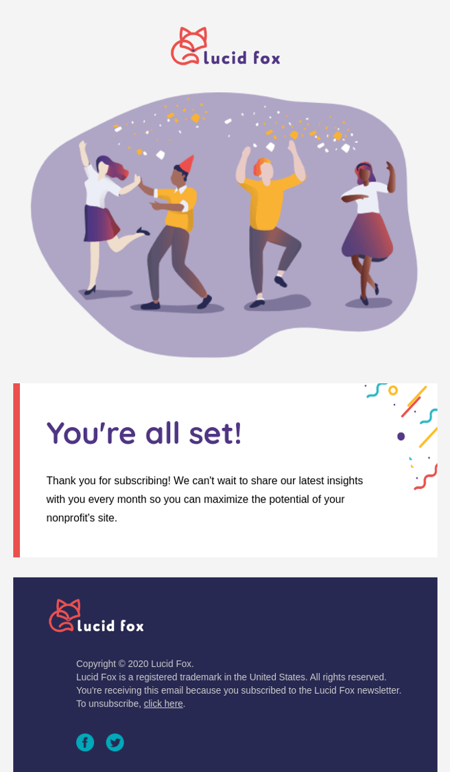 confirmation-email-lucid-fox Confirmation email example from Lucid Fox