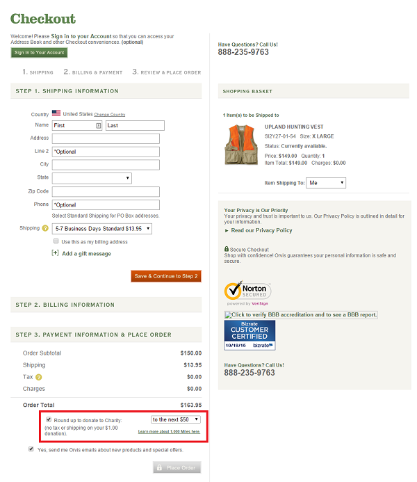 shopping cart web