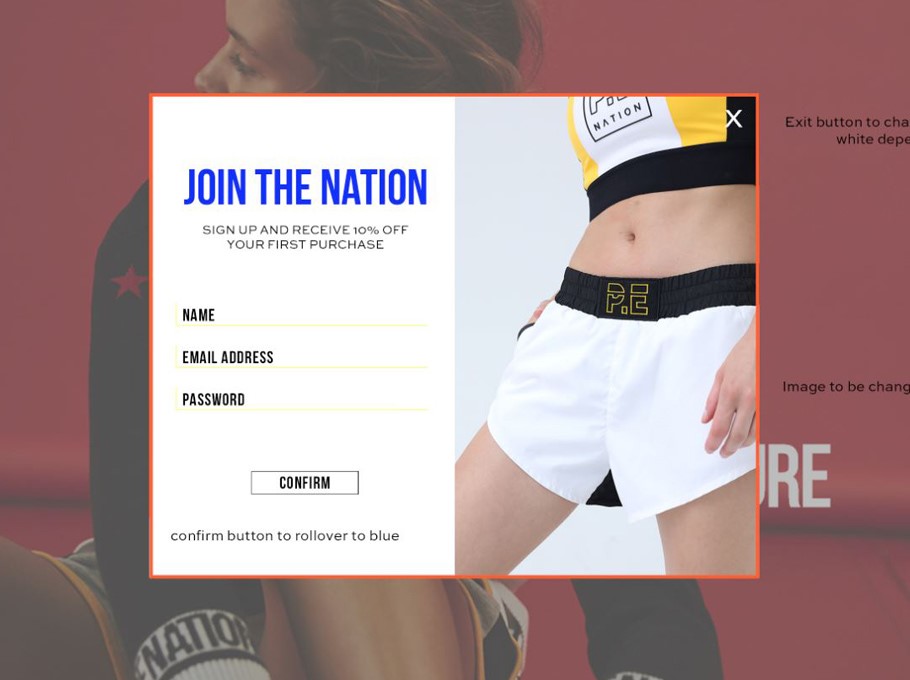 pe nation field goal track pant