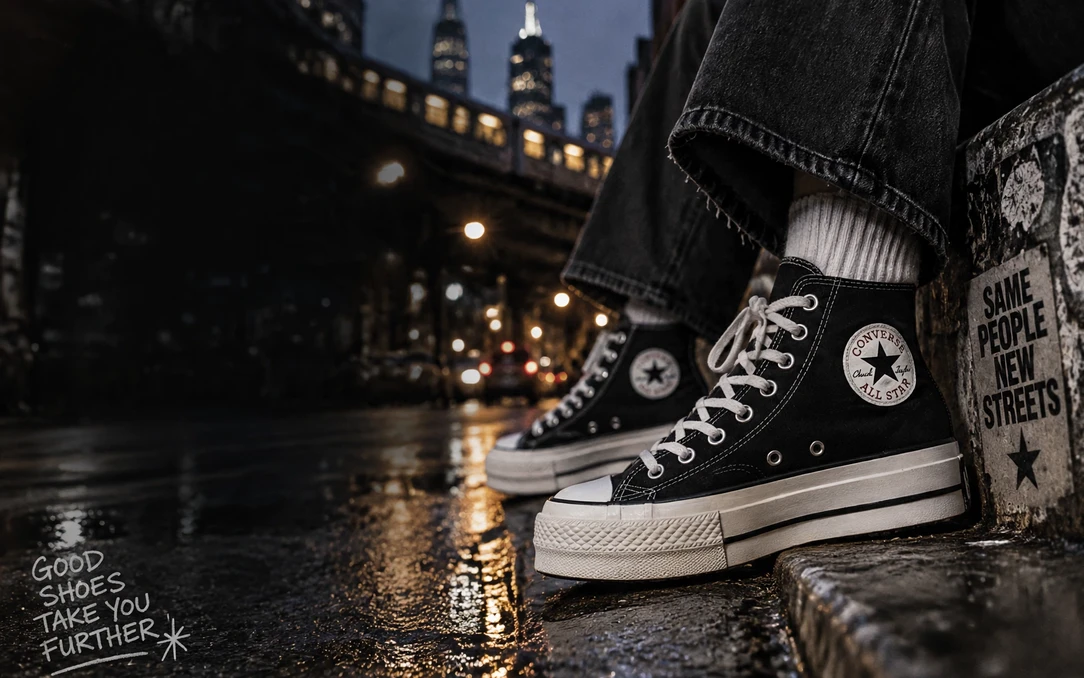 The Converse fullscreen popup, still version
