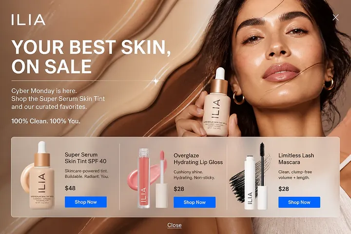 Upsell popup concept from the library