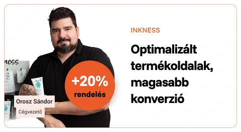 Inkness: optimalizált termékoldalak, magasabb konverzió, +20% rendelés (Orosz Sándor, cégvezető)