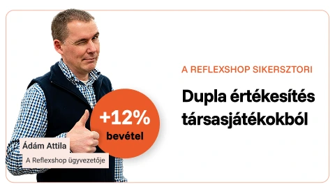 Reflexshop sikersztori: dupla értékesítés társasjátékokból, +12% bevétel (Ádám Attila, ügyvezető)
