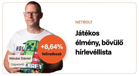 Netbolt: játékos élmény, bővülő hírlevéllista, +8,64% feliratkozó (Nánási Dániel, cégvezető)
