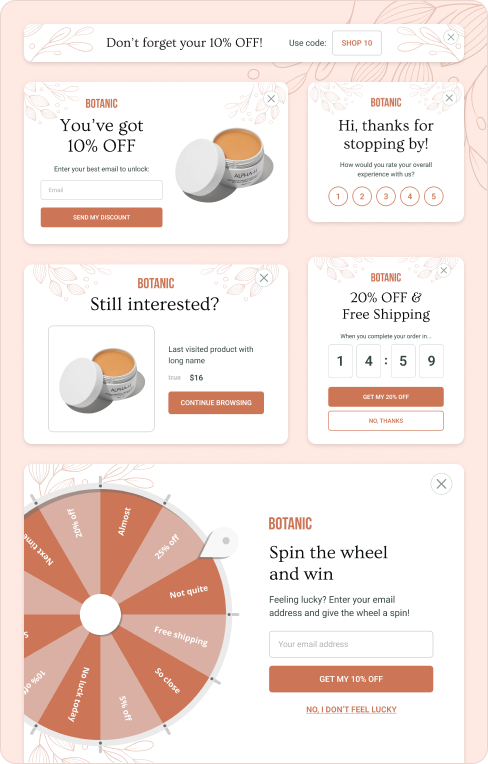 Botanic natural theme