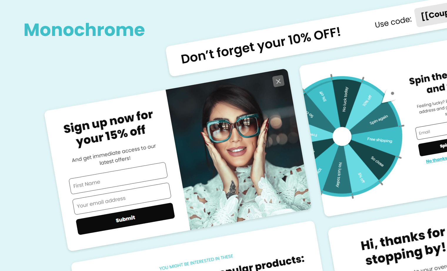 Monochrome theme preview