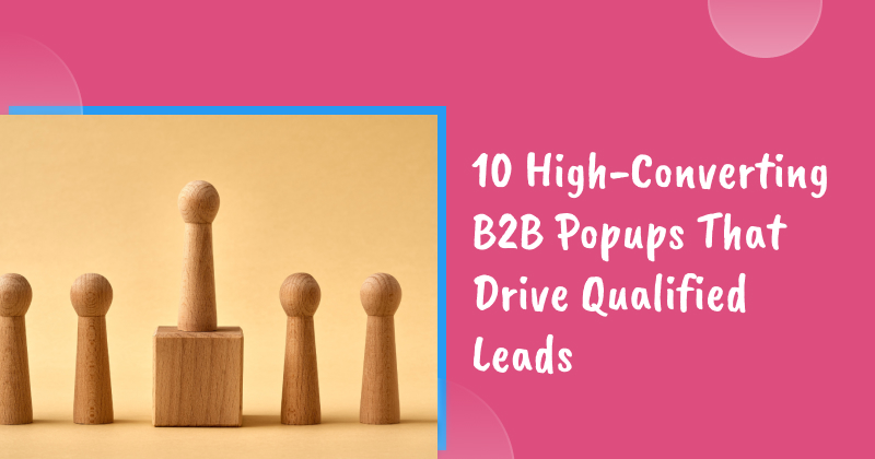 B2B popups banner