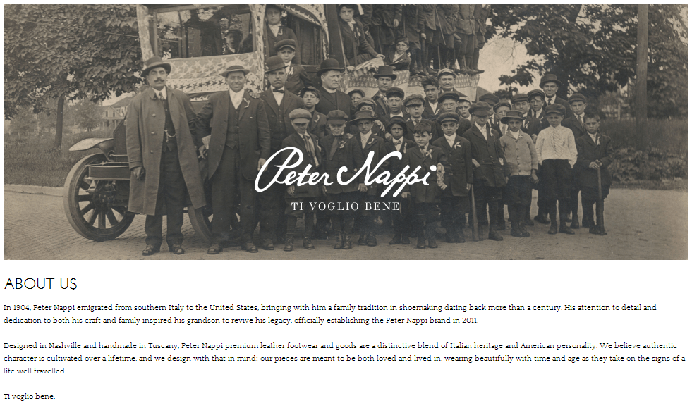 Peter Nappi about us page