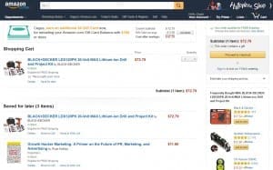 cross upselling section