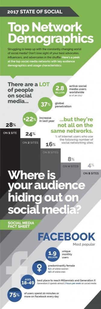 social media demographics infographic