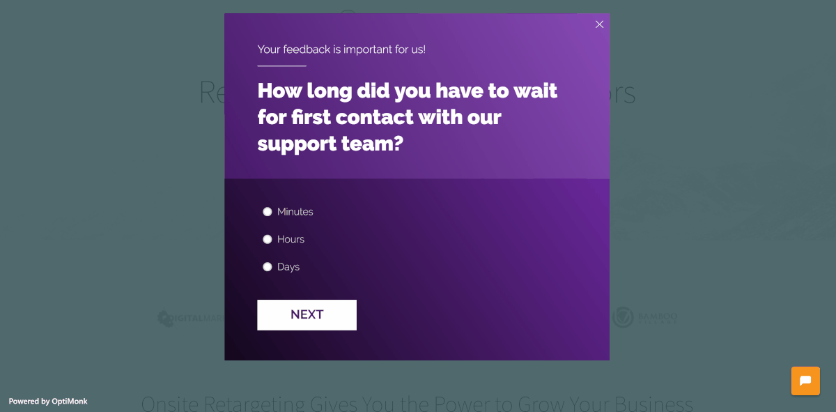 OptiMonk Ultimate Exit Intent Popup Builder