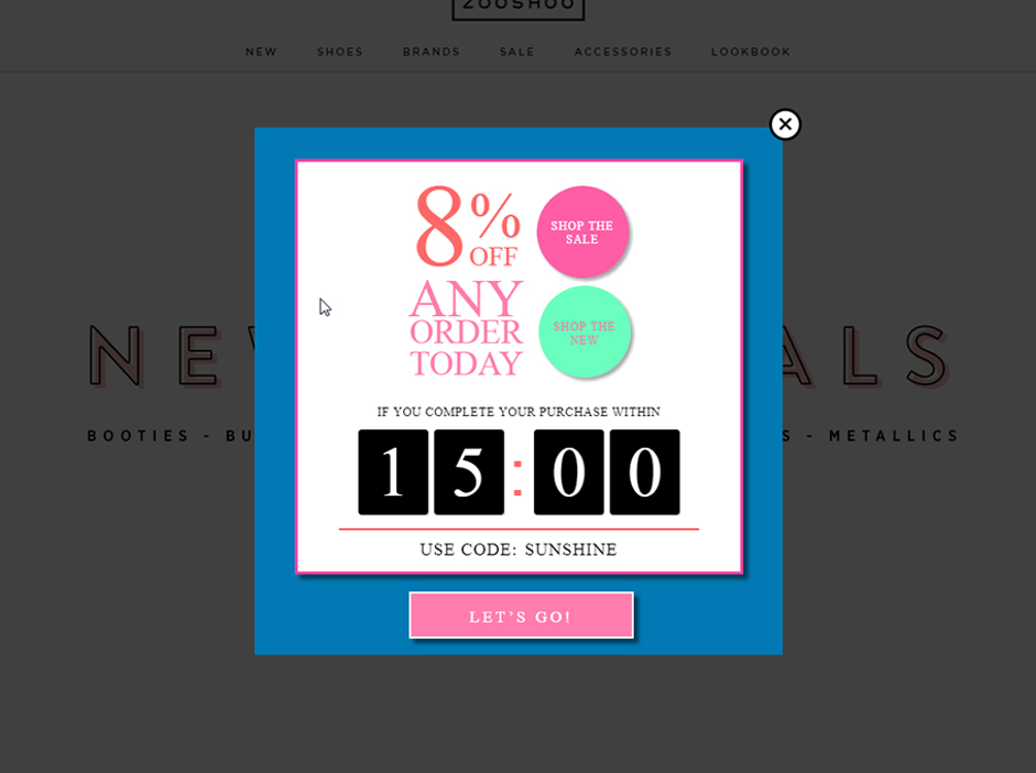 A/B testing offer on your popup window