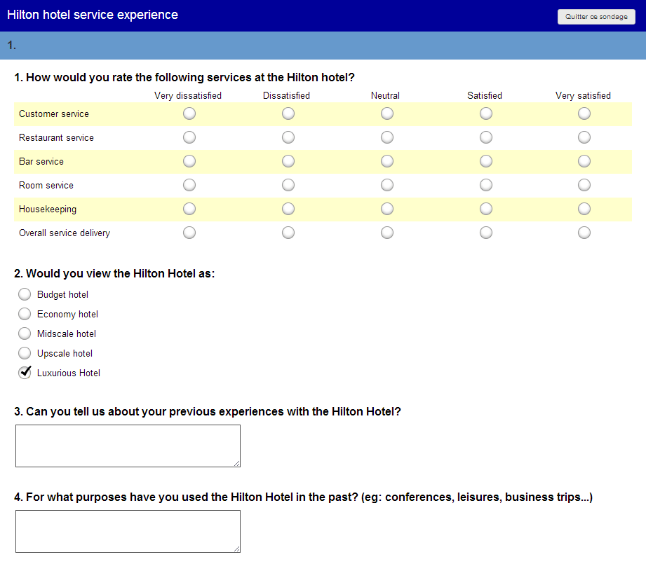 Collecting feedback via online surveys