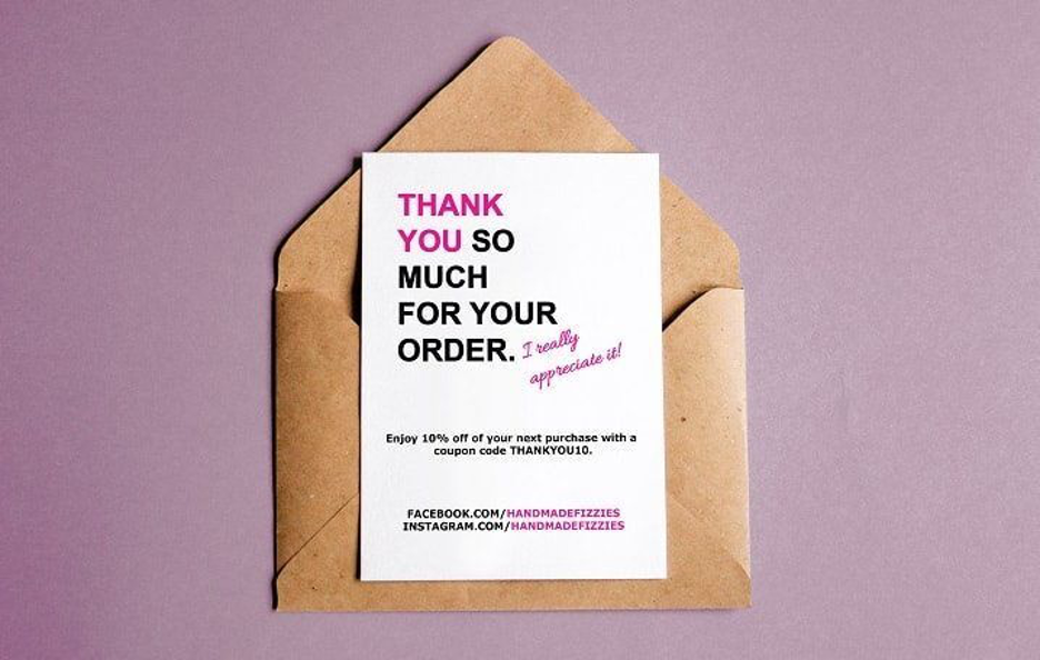 Thank you card