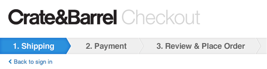 Crate & Barrel’s psychographic segmentation checkout process