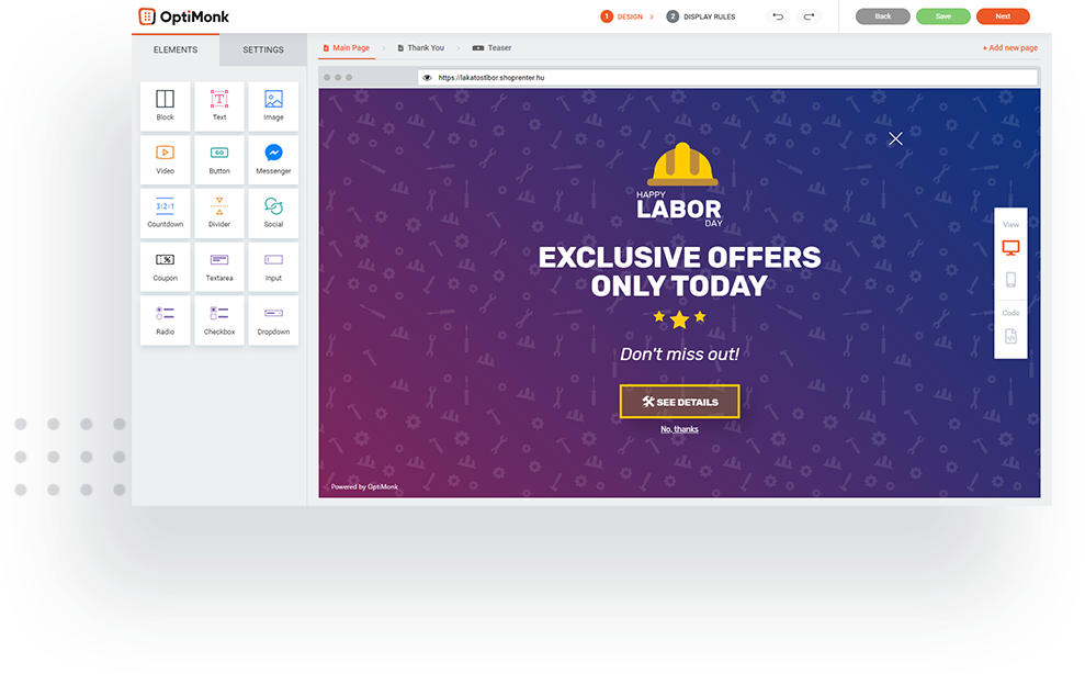 OptiMonk: Exit-Intent Popup Builder, Tool, and Software increase sales ill - OptiMonk: Exit-Intent Popup Builder, Tool, and Software