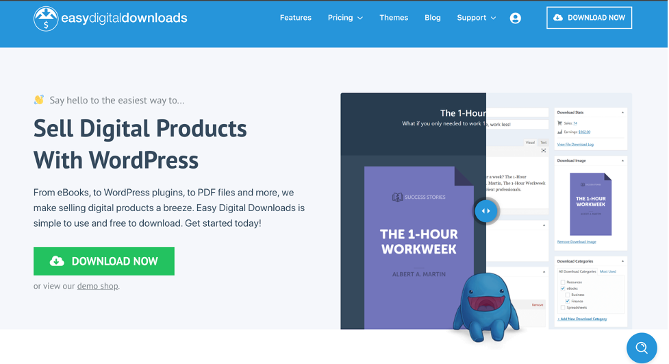 Easy Digital Downloads is another WordPress ecommerce plugin