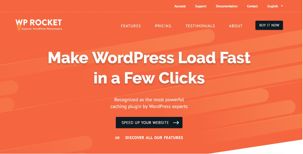 WP Rocket is one of the best WordPress ecommerce plugins