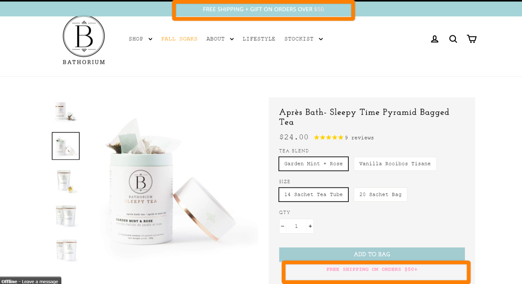 Free shipping upselling strategy by Bathorium