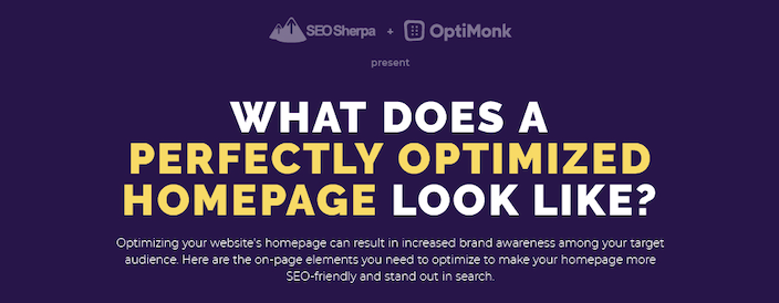 What Does a Perfectly Optimized Homepage Look Like?