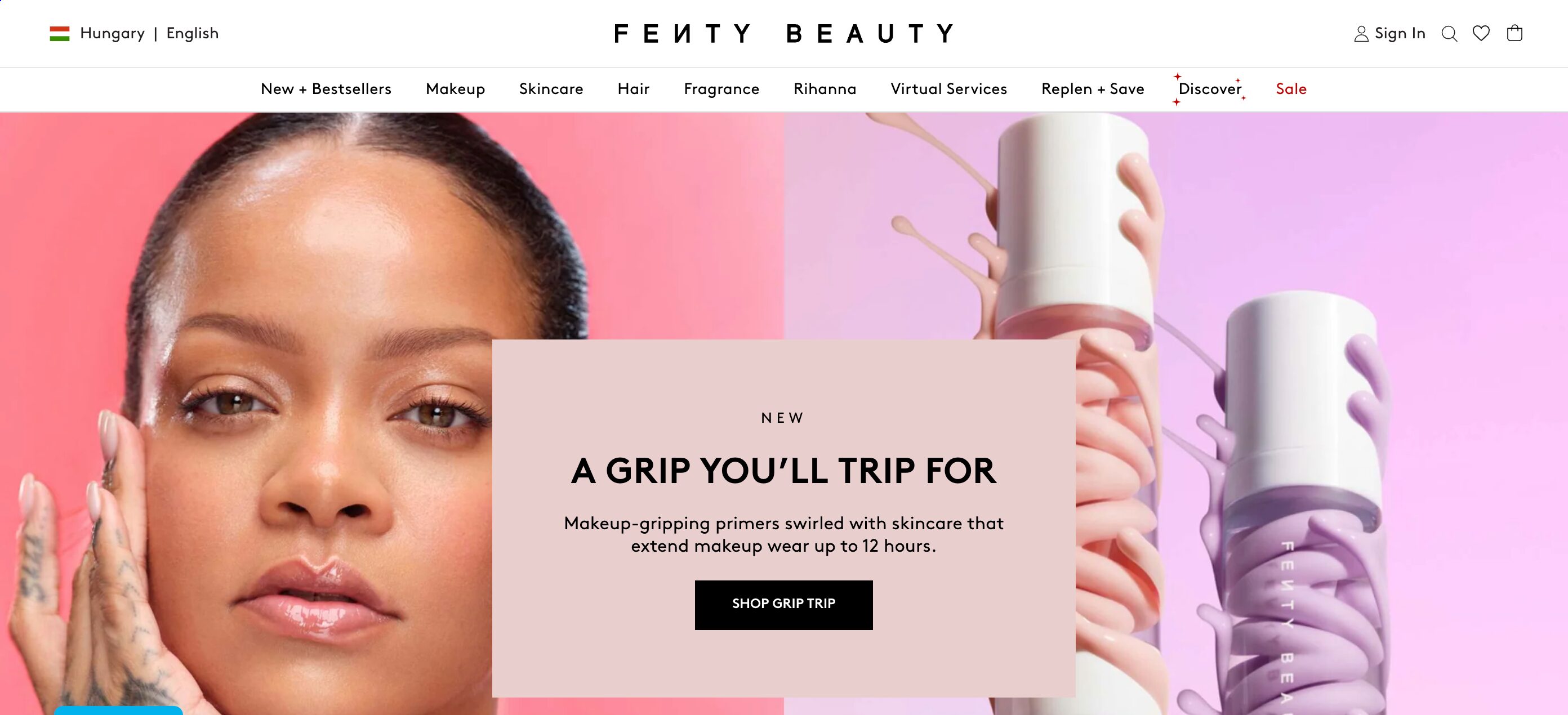 Fenty Beauty easy swiping opions.