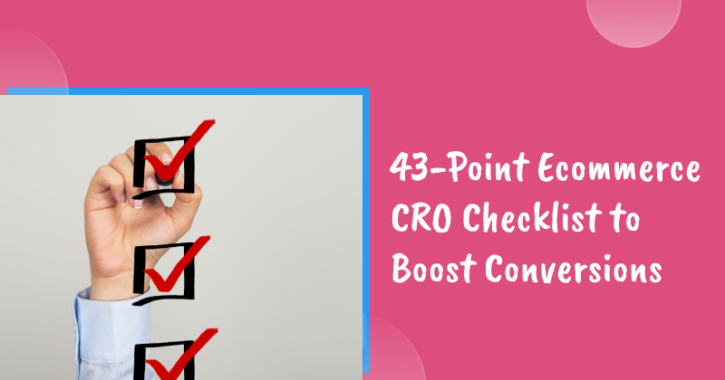 Ecommerce CRO list