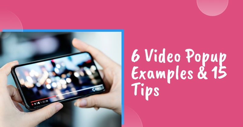 Video popup examples