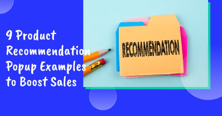 Product recommendation popup