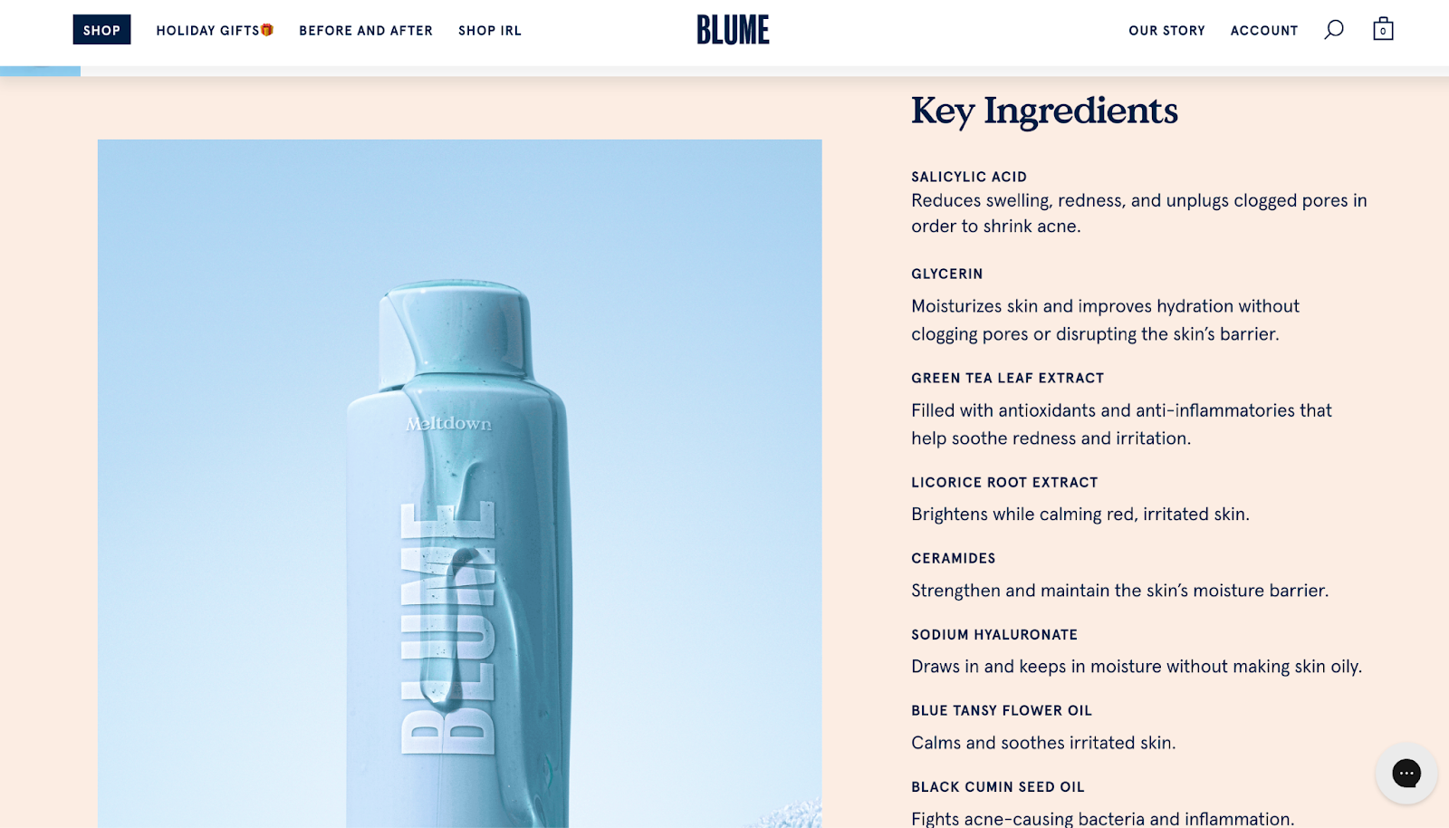 Ingredient information