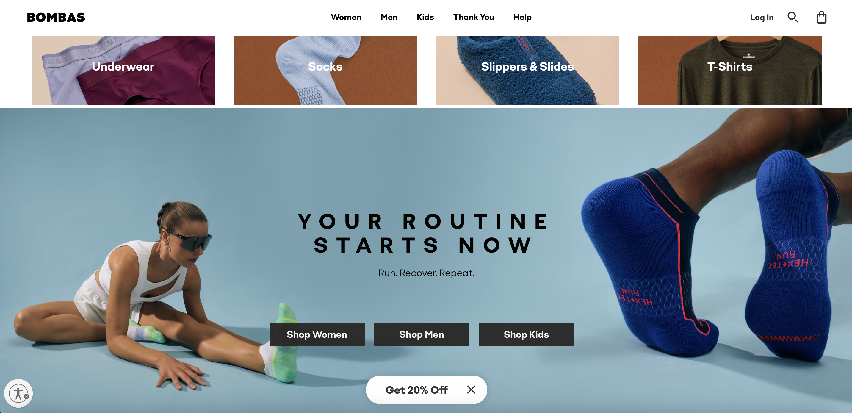 Bombas homepage