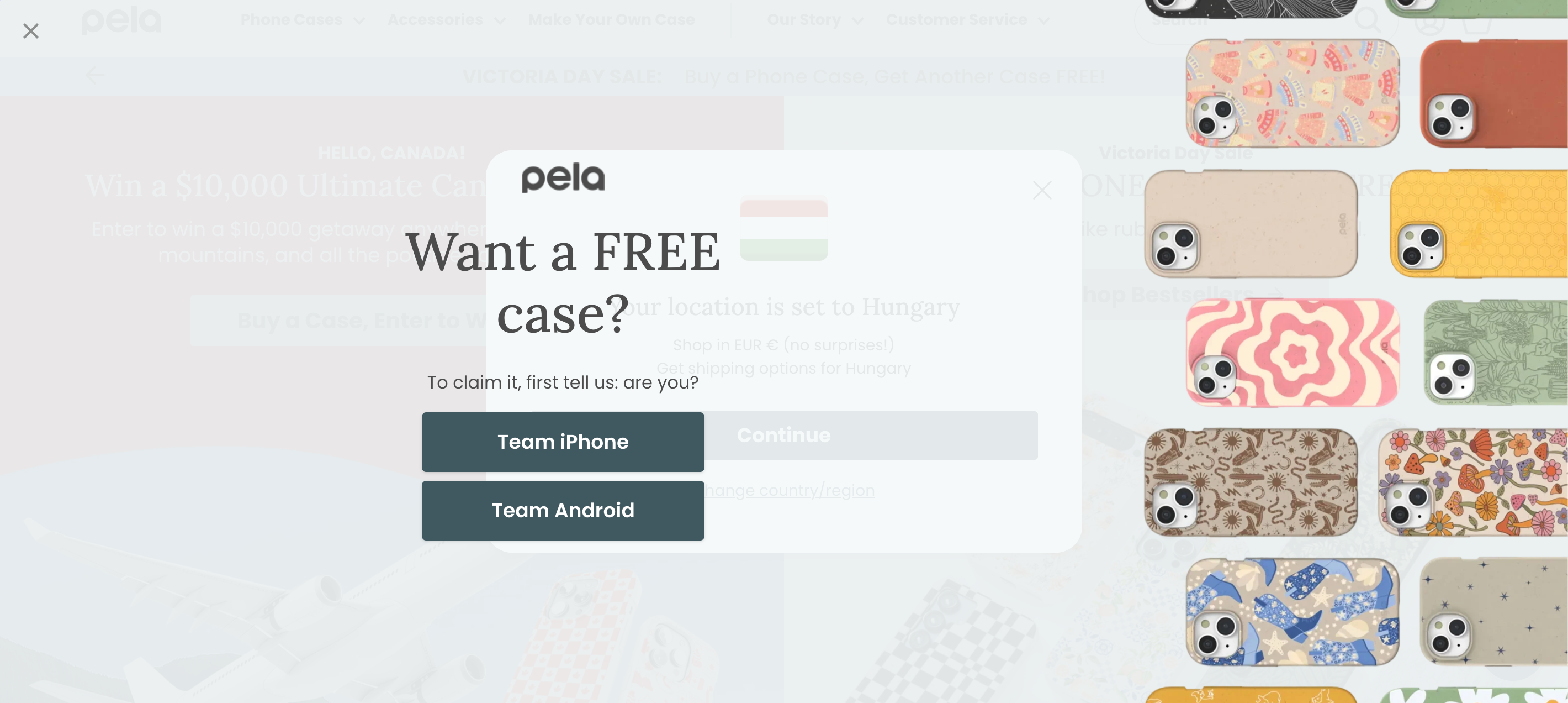 Pela case yes and no popup