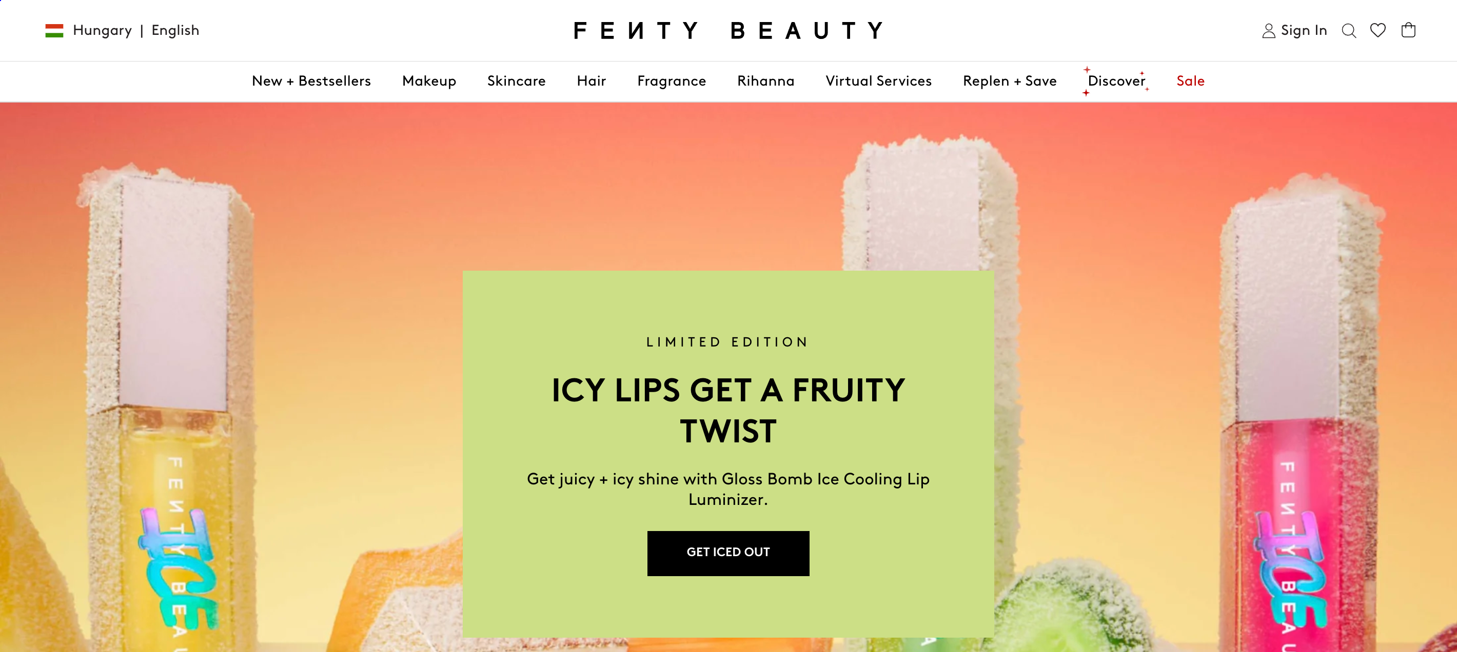 Fenty Beauty aesthetically pleasing design