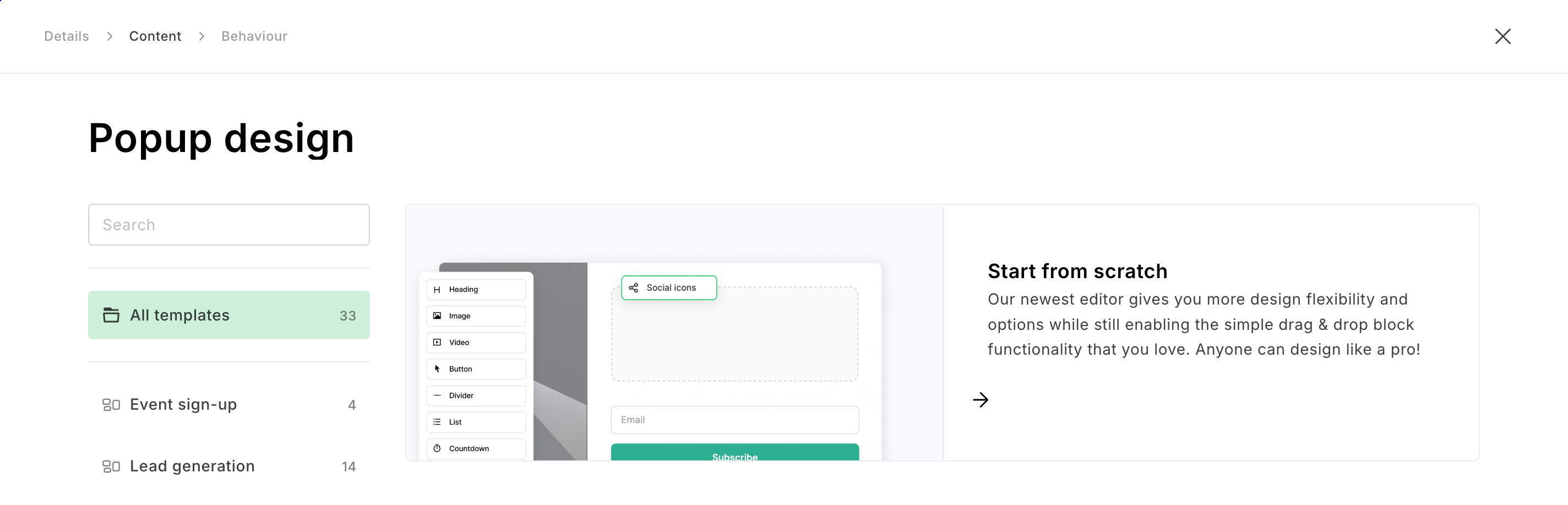 Create your form