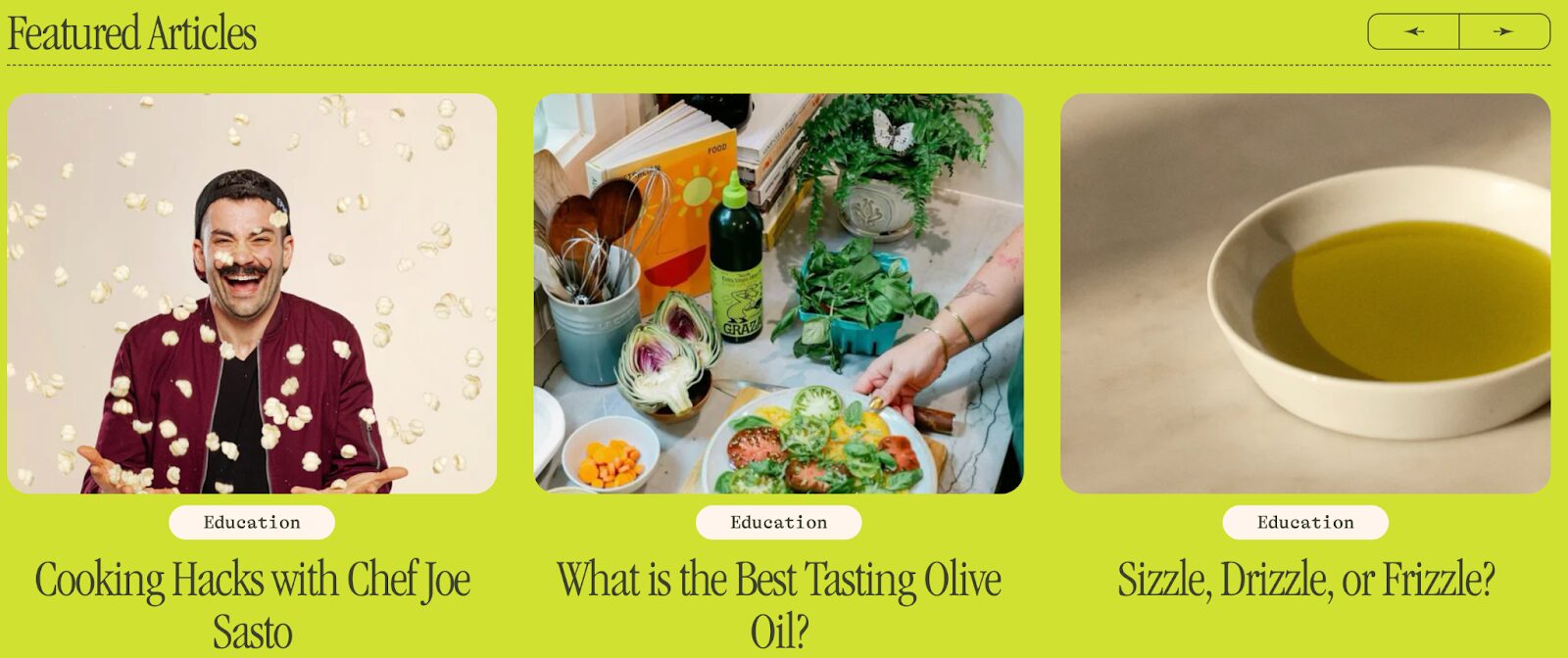 Valuable content on Graza's blog