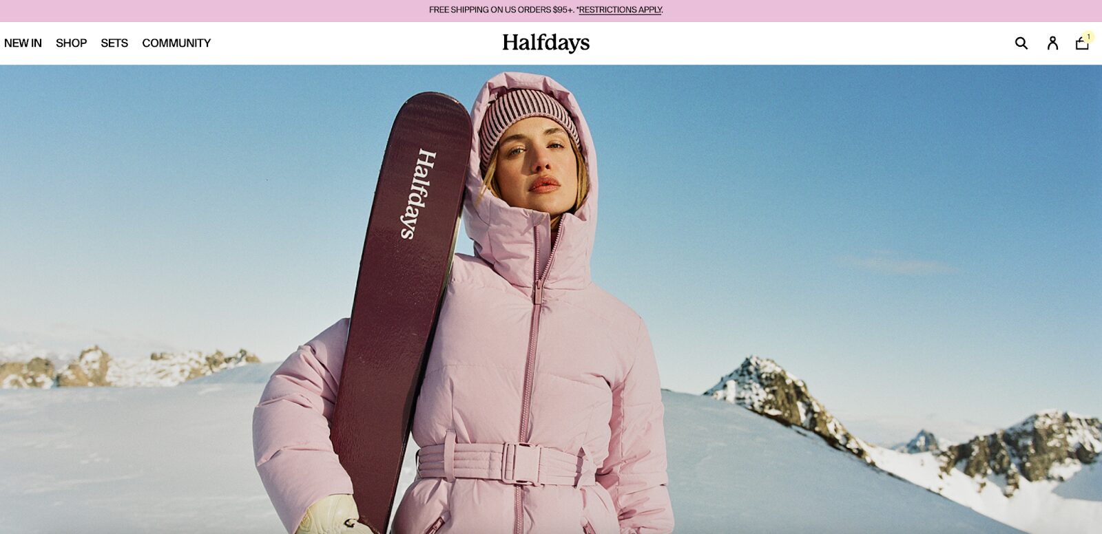 Halfdays homepage.