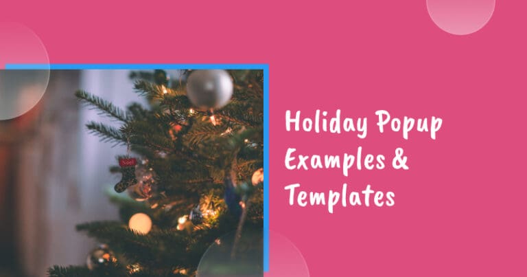 Holiday popup examples banner