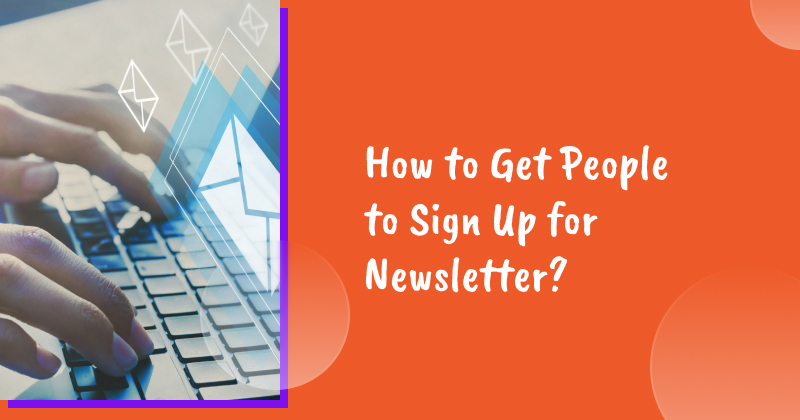 Newsletter sign up form