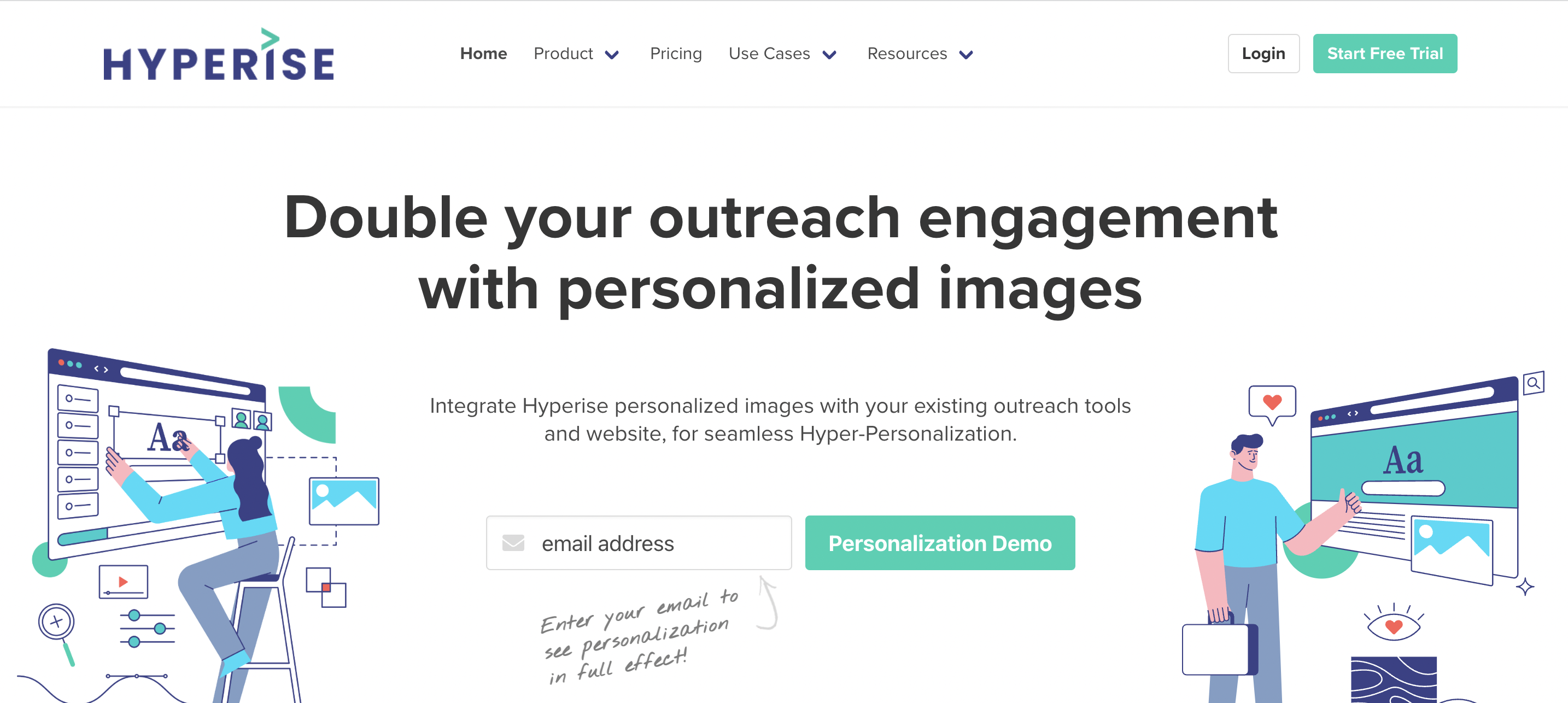 Hypresie website personalization