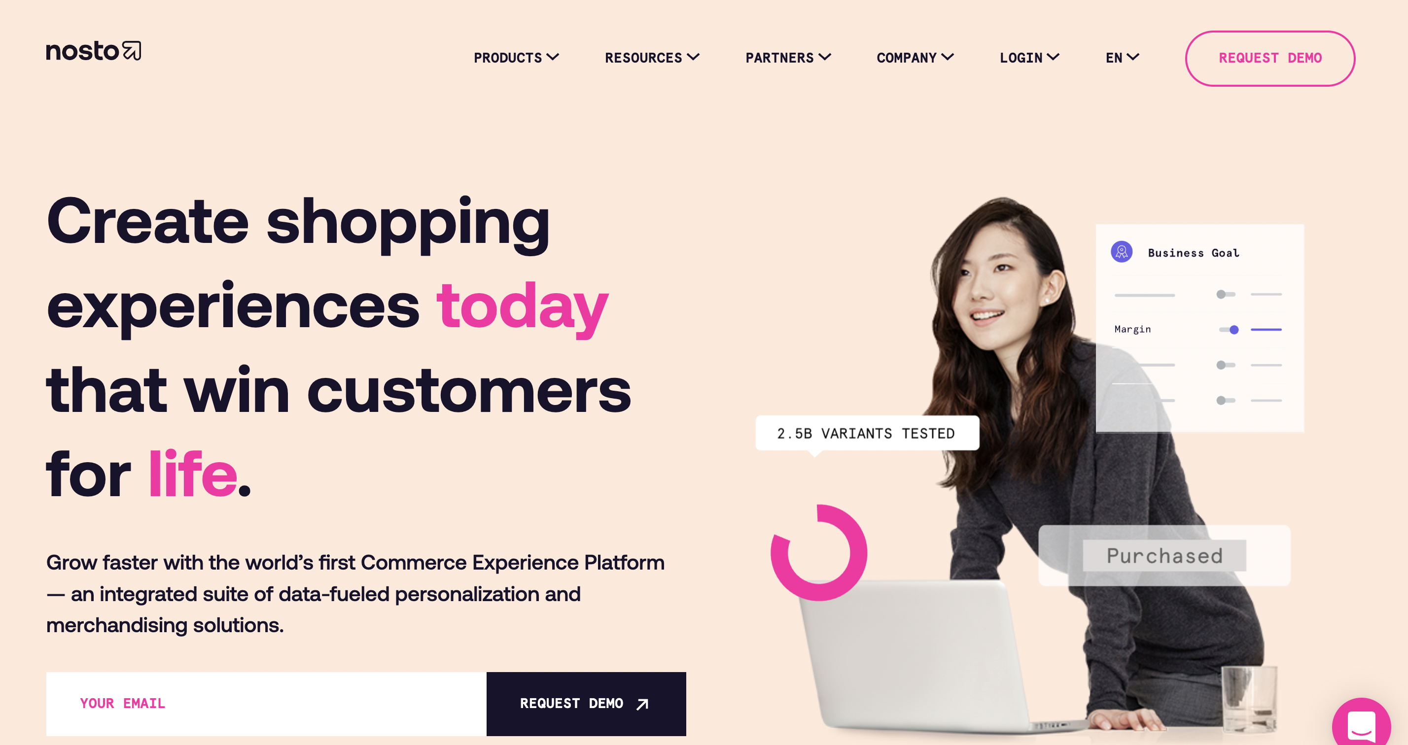 Nosto ecommerce personalization tool