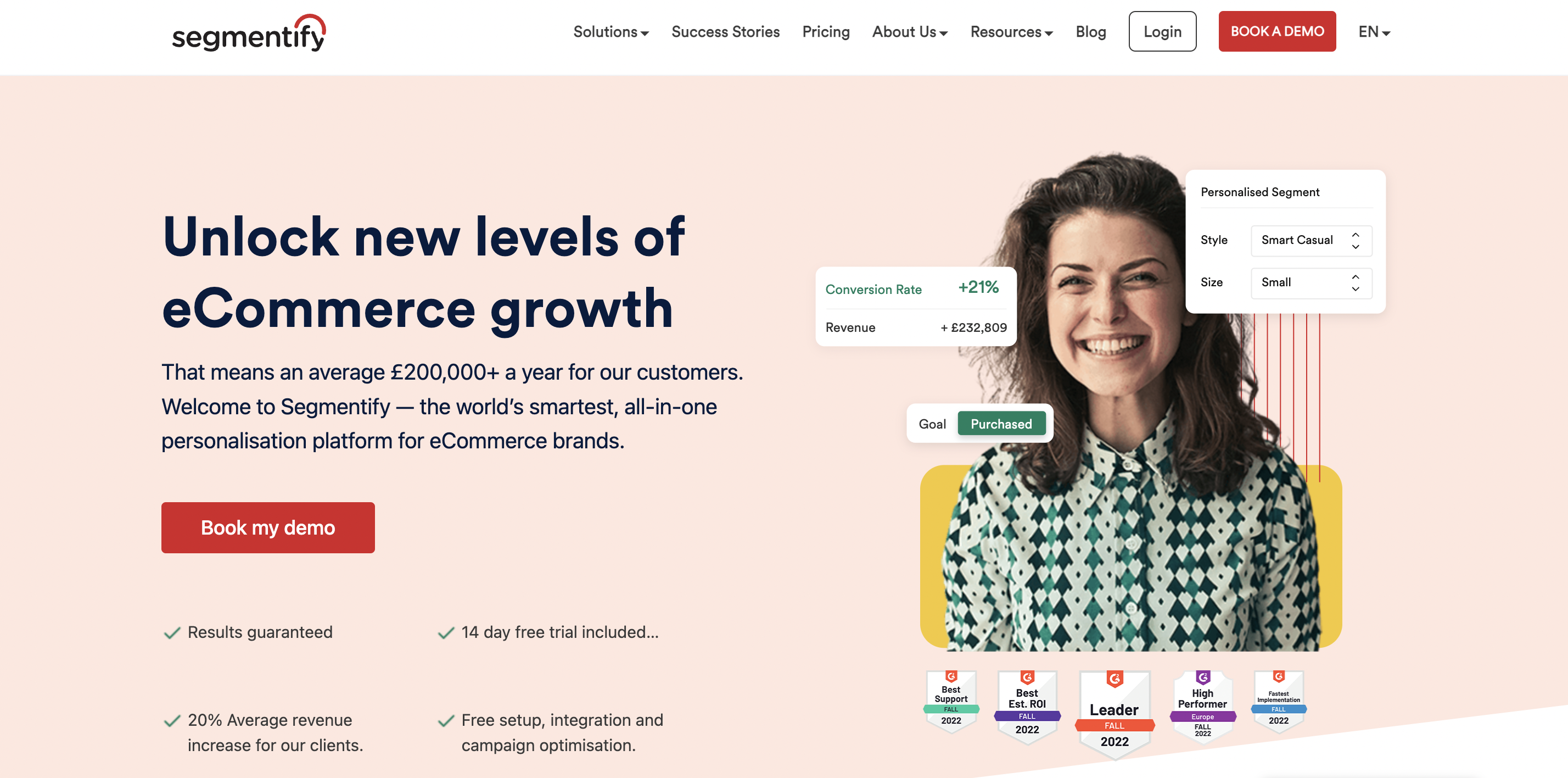 Segmentify ecommerce personalization tool