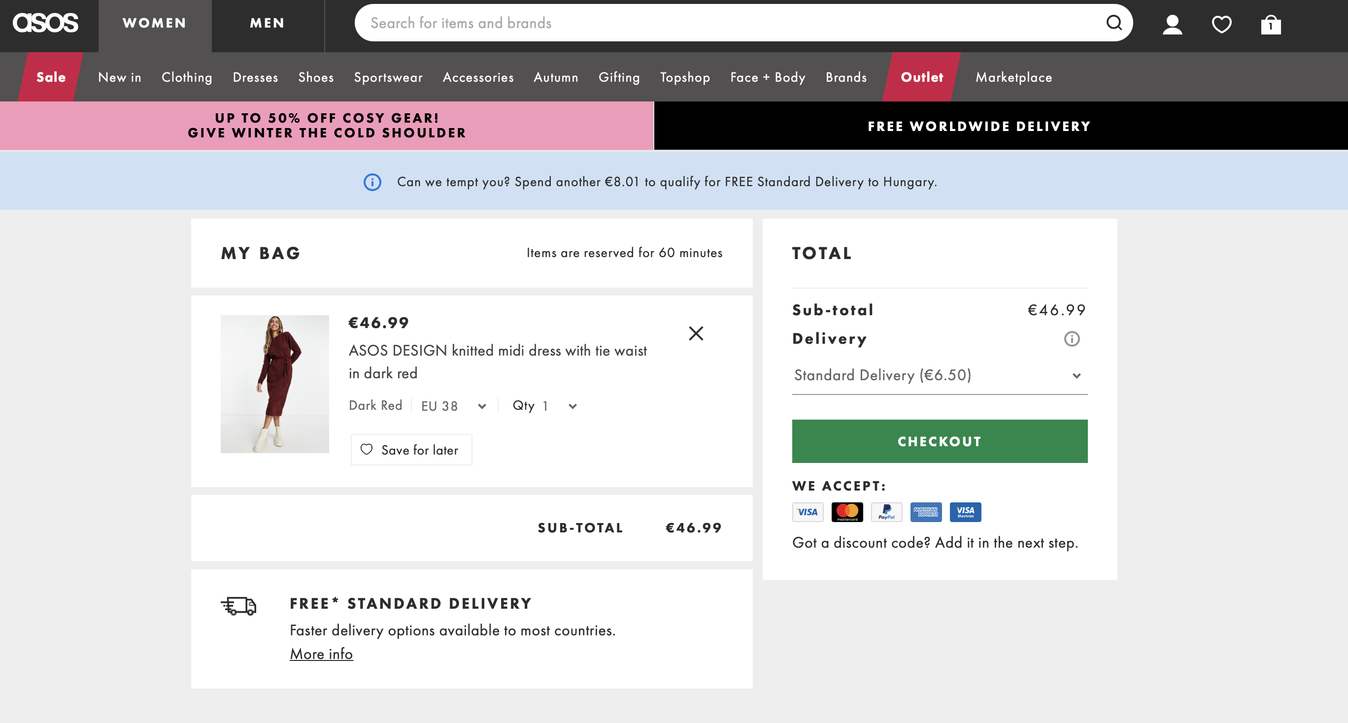 Asos Website Personalization Practices