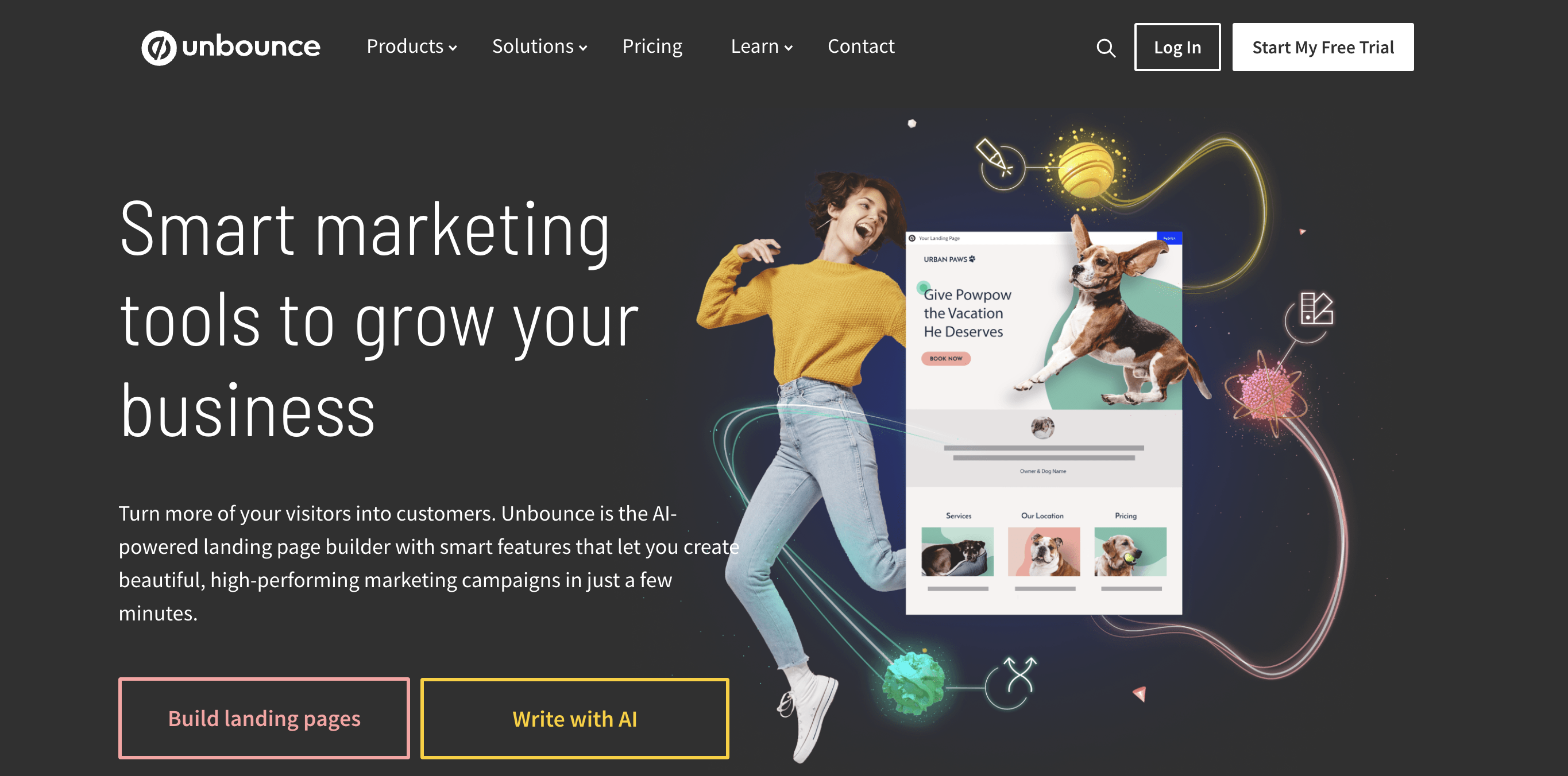 Unbounce landing page tools