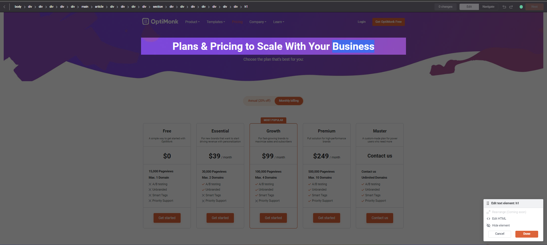 Personalize your landing page dynamically