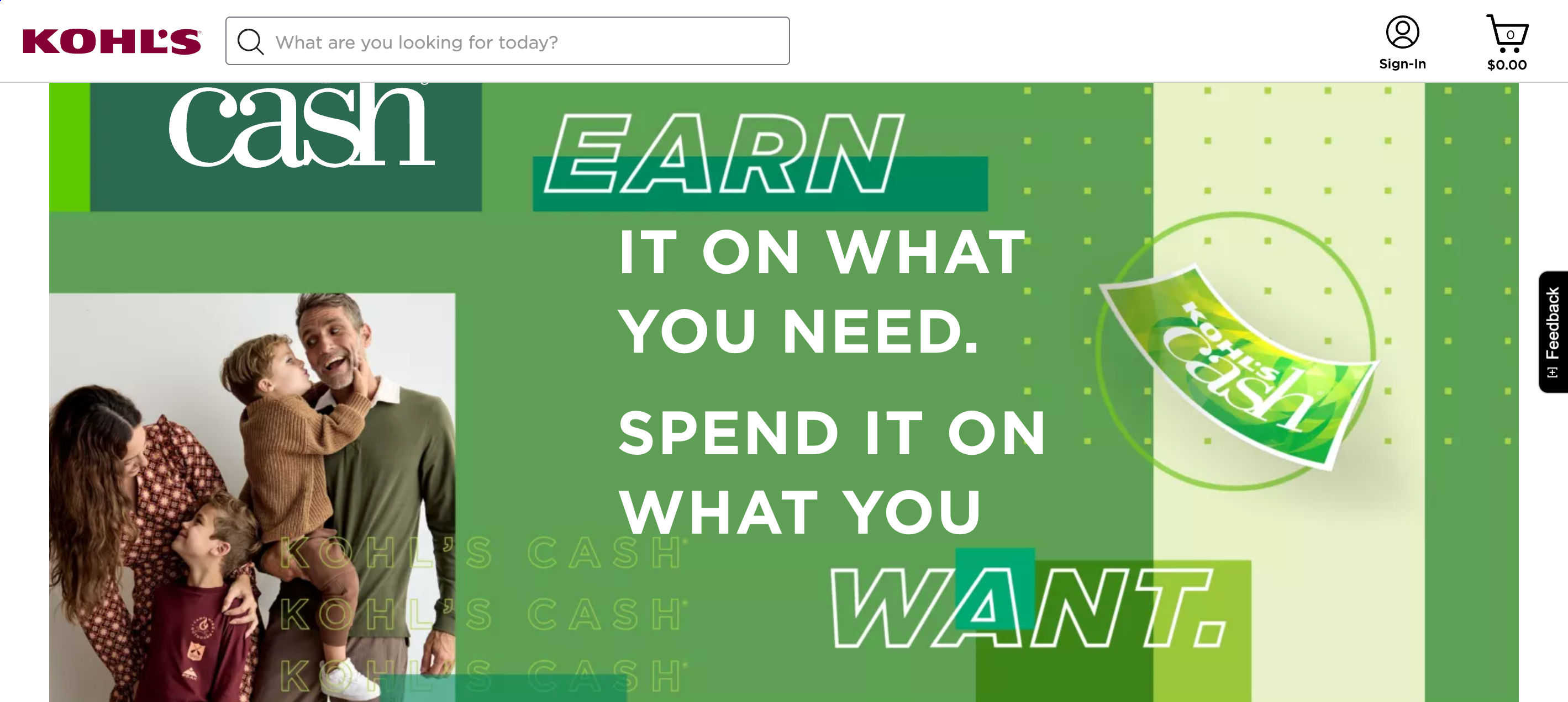 Kohl's cashback