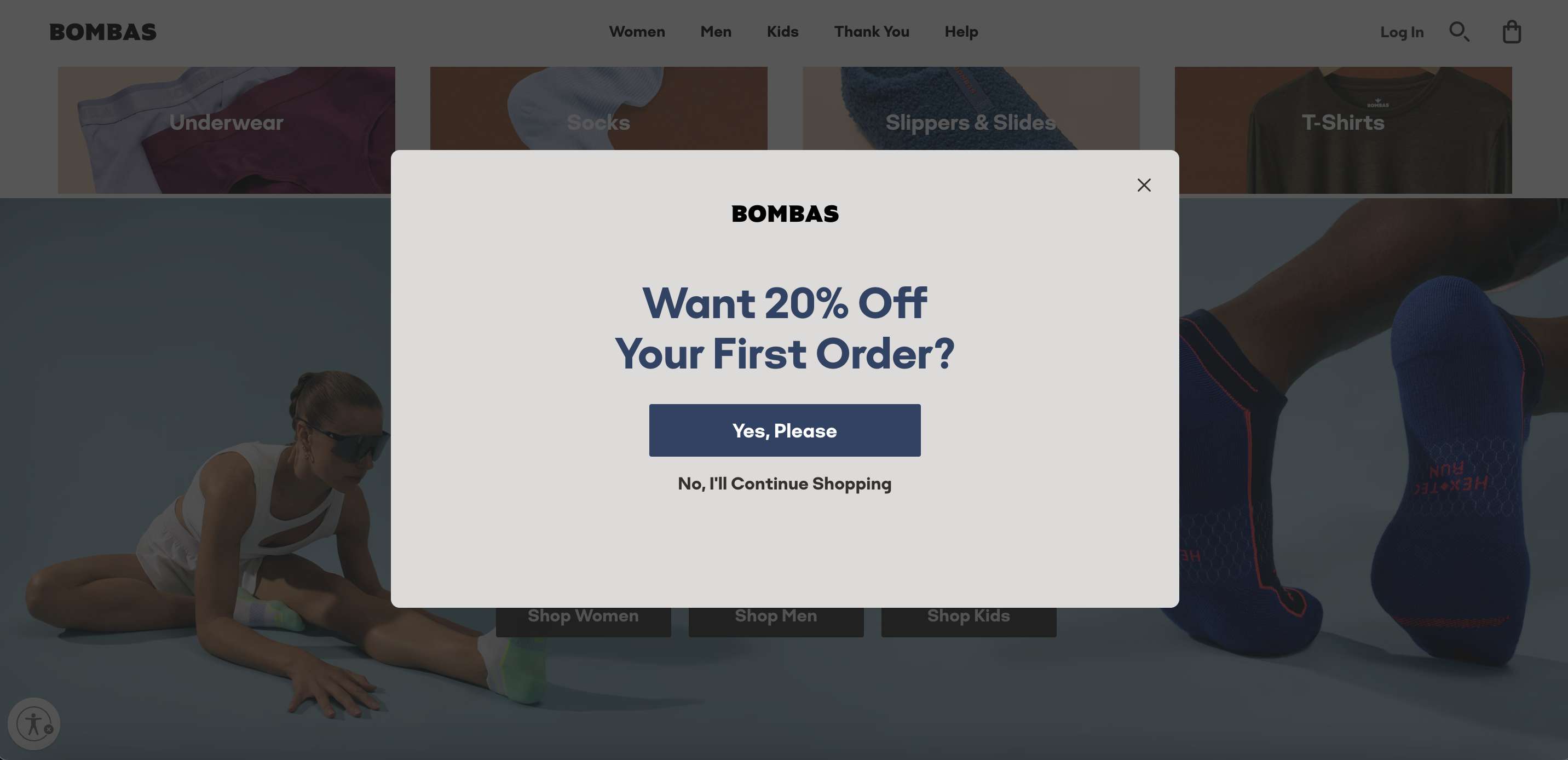 Bombas multi-step popup page 1