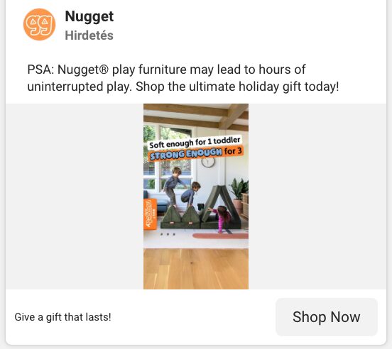 META advertisement from Nugget