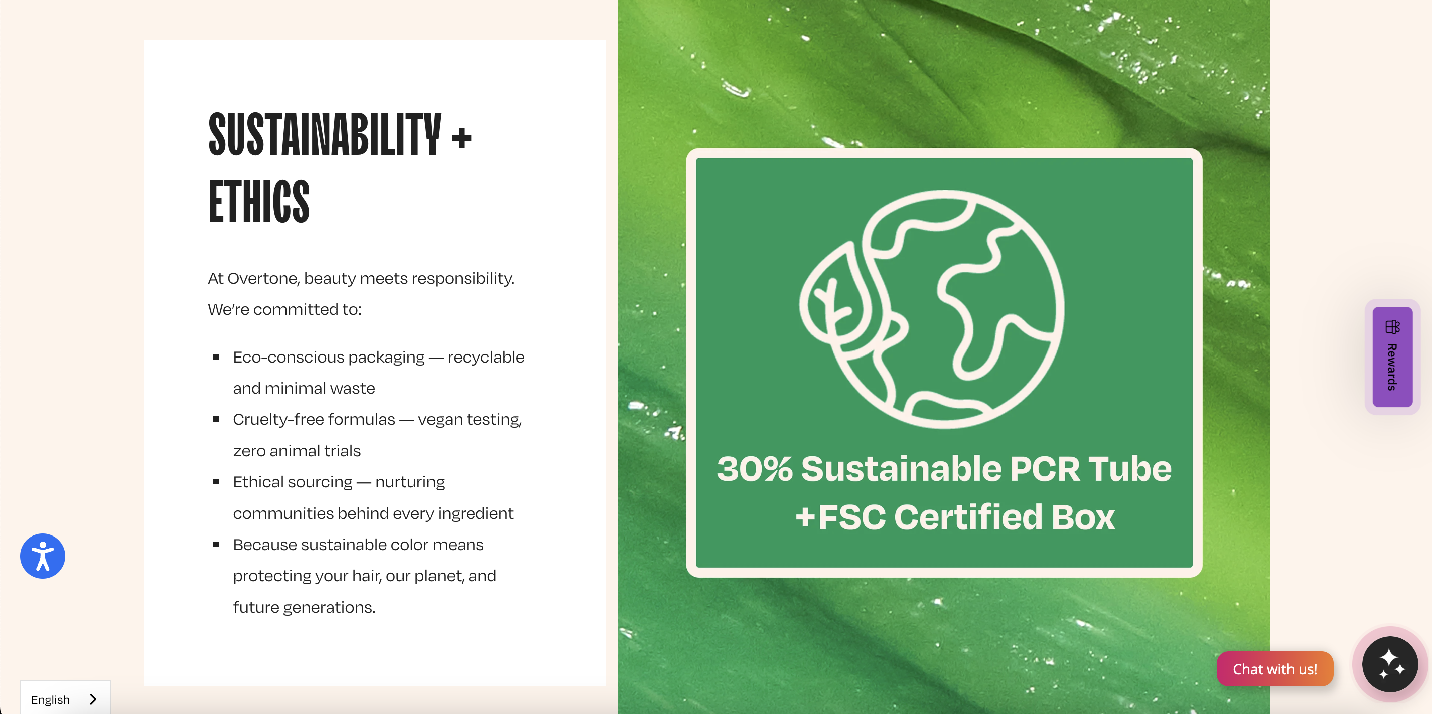 Overtone is eco-conscious choice