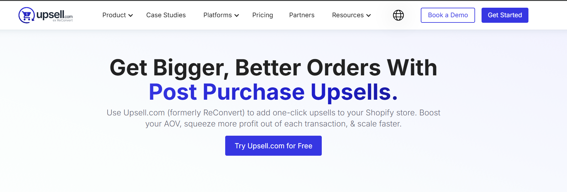 ReConvert post-purchase offer cross-selling Shopify app