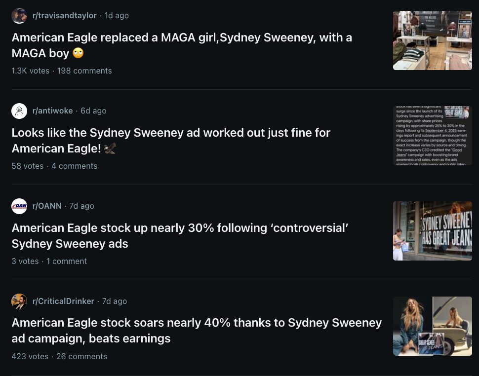 American Eagle reviews on Reddit